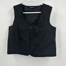 Silver Eagle Outfitters Womens Cooling Vest Sz XL Black Quilted Zip Motorcycle
