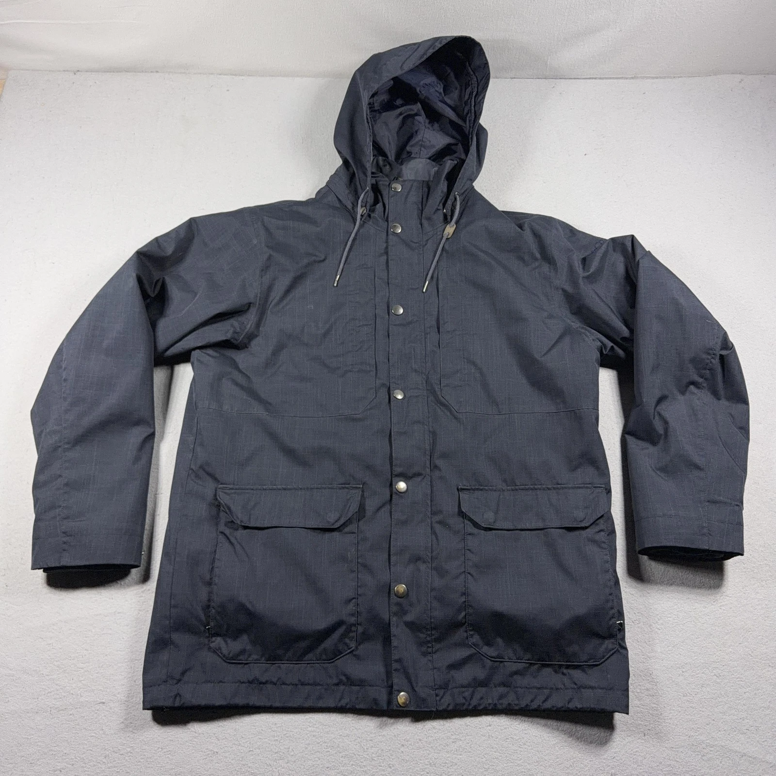 Columbia Omni-Heat 3-in-1 Jacket Men Large Gray Hooded Insulated Winter Coat
