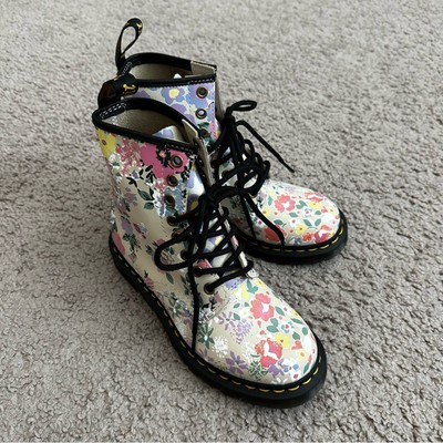 Dr. Martens 1460 Pascal Floral Boots Womens Size 5