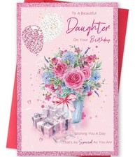 Daughter Birthday Card from Mom, Happy Birthday Card for Daughter, Cute 101