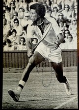 Autographed Arthur Ashe Postcard - Unique, Authentic 1978 Signature