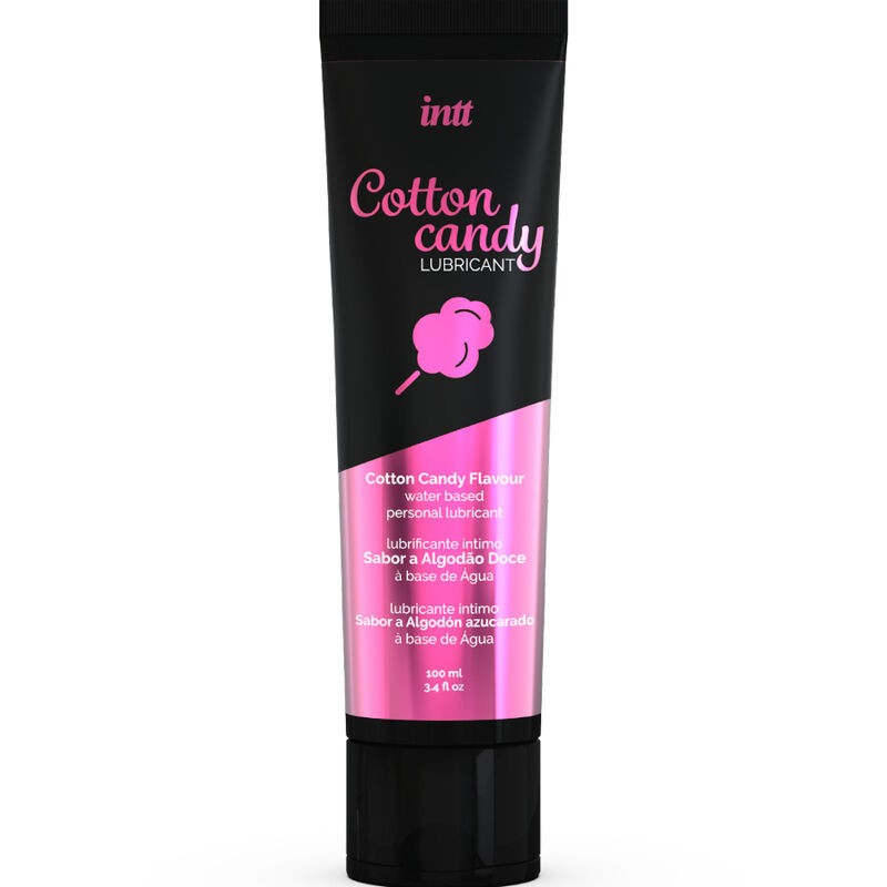 Gel lubrifiant intime INTT à base d'eau arôme barbe à papa pour pimenter vos nuits de couple