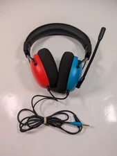 Nintendo Switch ~ Blue/Red Over the Ear Wired Gaming Headset 