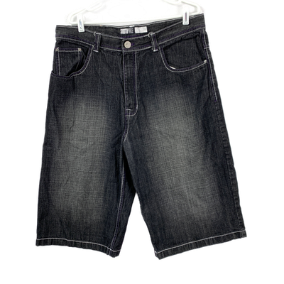 Vintage Y2K Southpole Men's Denim Shorts Jorts 38 Black