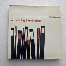 Vintage 1968 Introducing Bookbinding Ivor Robinson Hardcover Dust Jacket Craft