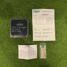 Insize 4112-AD122 Individual Inch Gage Block,Rectangular Shape,Steel .122