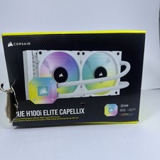 Corsair iCUE H100i ELITE CAPELLIX Liquid CPU Cooler   White