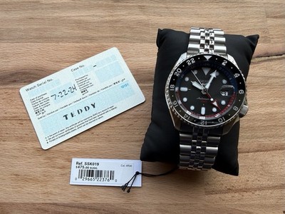 Seiko 5 Sports SSK019 Automatic GMT Men s Watch Black and Grey Bezel