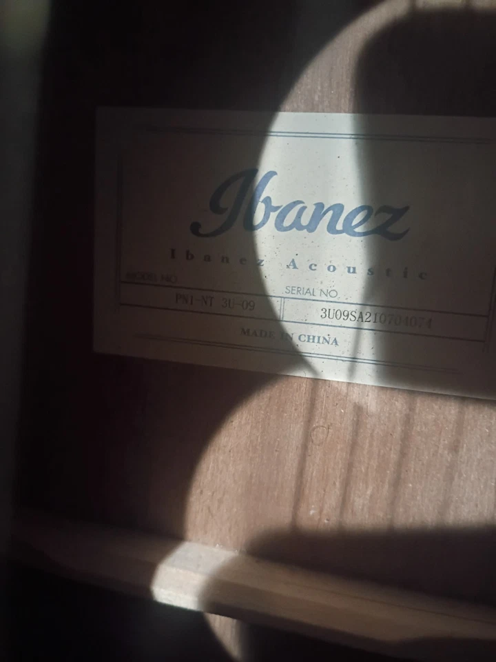 Guitarra Acústica Ibanez Serie PN, Poro Abierto Marrón Sunburst Foto 3 de 3