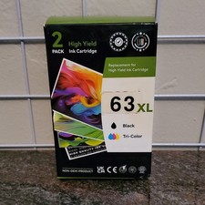 High Yield 63XL Ink Cartridges Black  Tri-color Cartridges