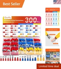 Versatile Insulated Wire Connectors Kit - 17 Types for Effortless Connections