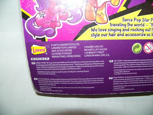 LANARD TOYS POP STAR PONY SWEET PAIR. NEW. PONY TAILS, MY LITTLE PONY. - Picture 5 of 5