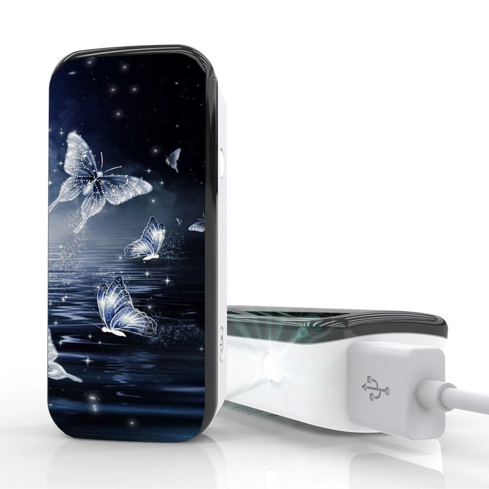 Power Bank 2200 mAh External Battery,Flash Light Black