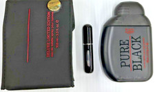 2-LAMIS PURE BLACK   EAU DE TOILETTE SPRAY MEN 3.3 Oz / 100ml/Free Travel spray