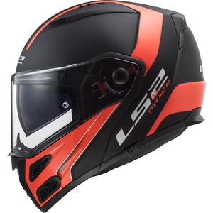 LS2 FF324 Metro Evo Rapid Black Orange Flip Front Modular Motorcycle Helmet