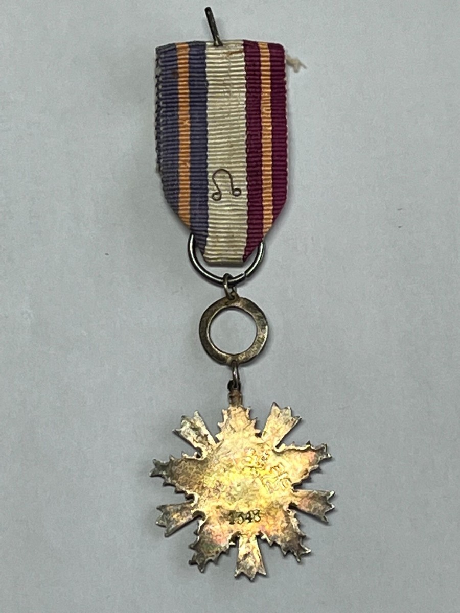 👍 1940s CHINA 1ST CLASS ORDER OF BRILLIANT LIGHT SILVER