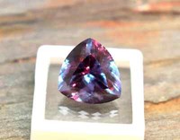 Natural Color Change Alexandrite 9.35 Ct+ Trillion Cut Certified Loose Gemstone 5