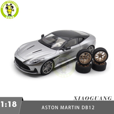 1/18 Aston Martin DB12 DB 12 Silver Black Top Diecast Model Toy