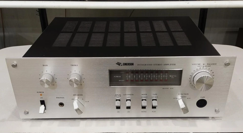 EMERSON  SELENE 6335 AMPLFICATORE HI-FI STEREO DA 35 W  2 X  RMS **Perfetto** - Immagine 3 di 4