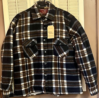 Comfort Outfitter Button Down Lined Plaid Size 2XL New Retail $60