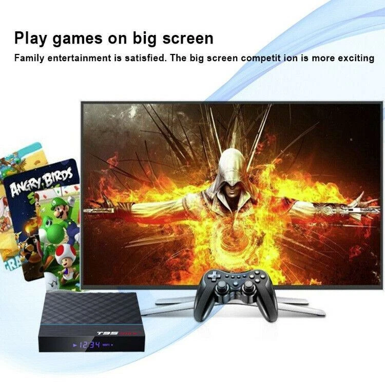T95 MAX+ Plus 8K HDR 32GB 4GB DDR3 Android 9.0 Bluetooth Dual WiFi TV Media Box - Image 2 of 4