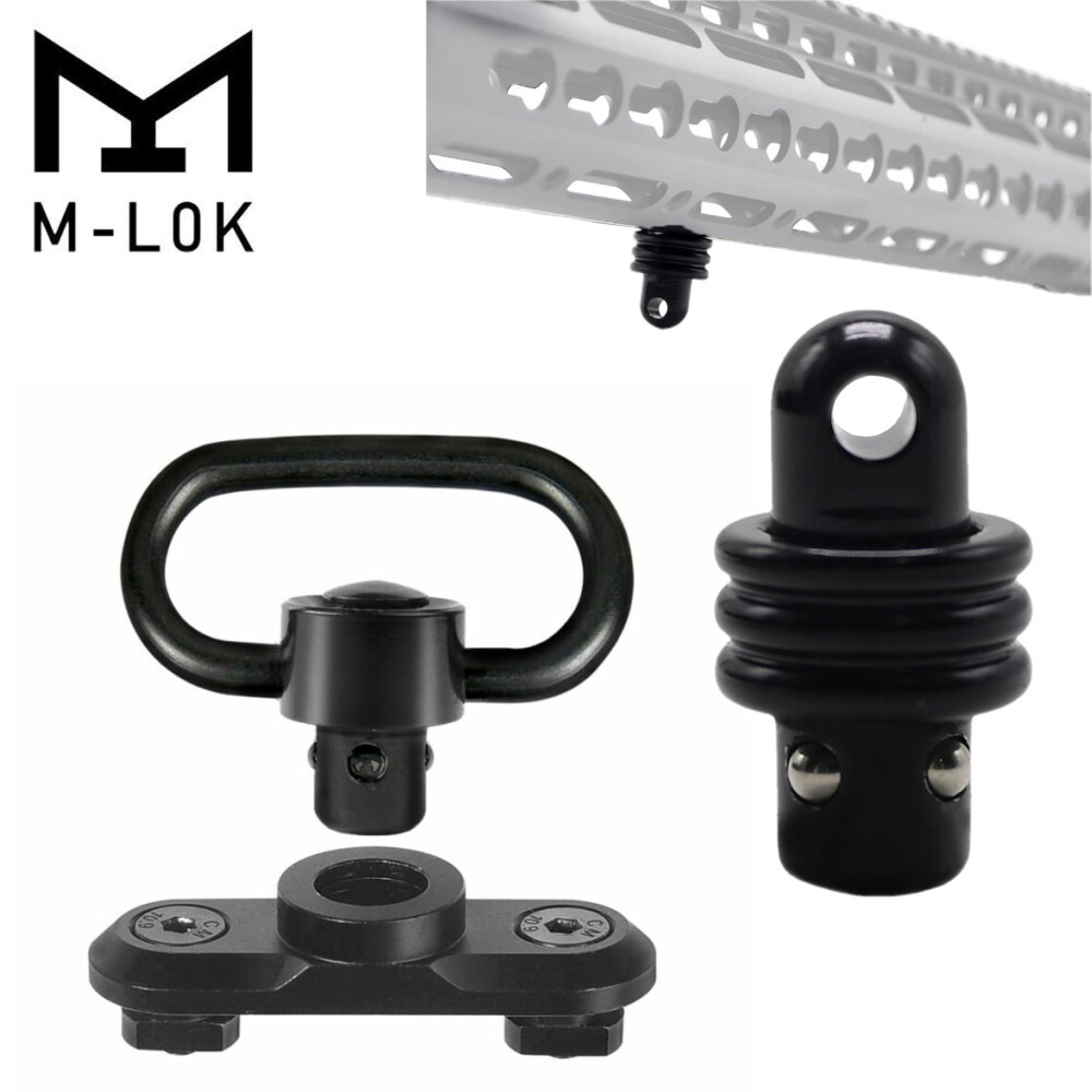 Set Adattatore Per Tracolla Quick Sling CQD In Metallo &ndash; Supporto Imbracatura Anteriore Con Attacco MLOK