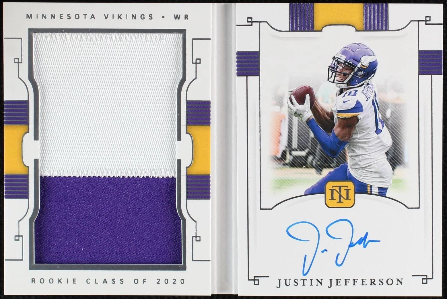 2020 Panini National Treasures - Justin Jefferson #RJB-JUJ for