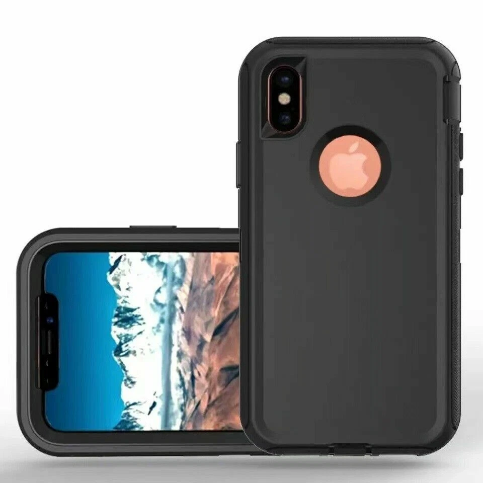 For iPhone XR Super Shockproof Protective Rugged Hard Cover Case Blue & Green US - Image 4 of 4