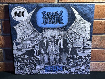 NAPALM DEATH - Scum,  Ltd FDR Rmstrd BLUE COLORED VINYL LP New & Sealed!