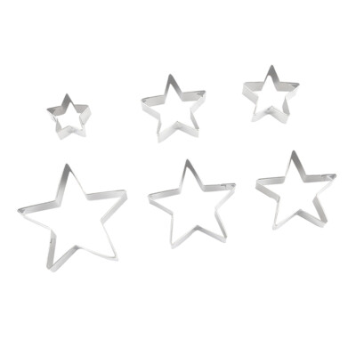 2-teiliges Ausstechformen-Set Stern & Mond – Aus Edelstahl, 7,6 X 6,6 Cm, Für Kekse & Fondant