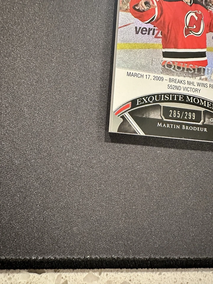 2023-24 UD Exquisite Collection Exquisite Moments Martin Brodeur /299 #ECM-BR - Image 3 of 4