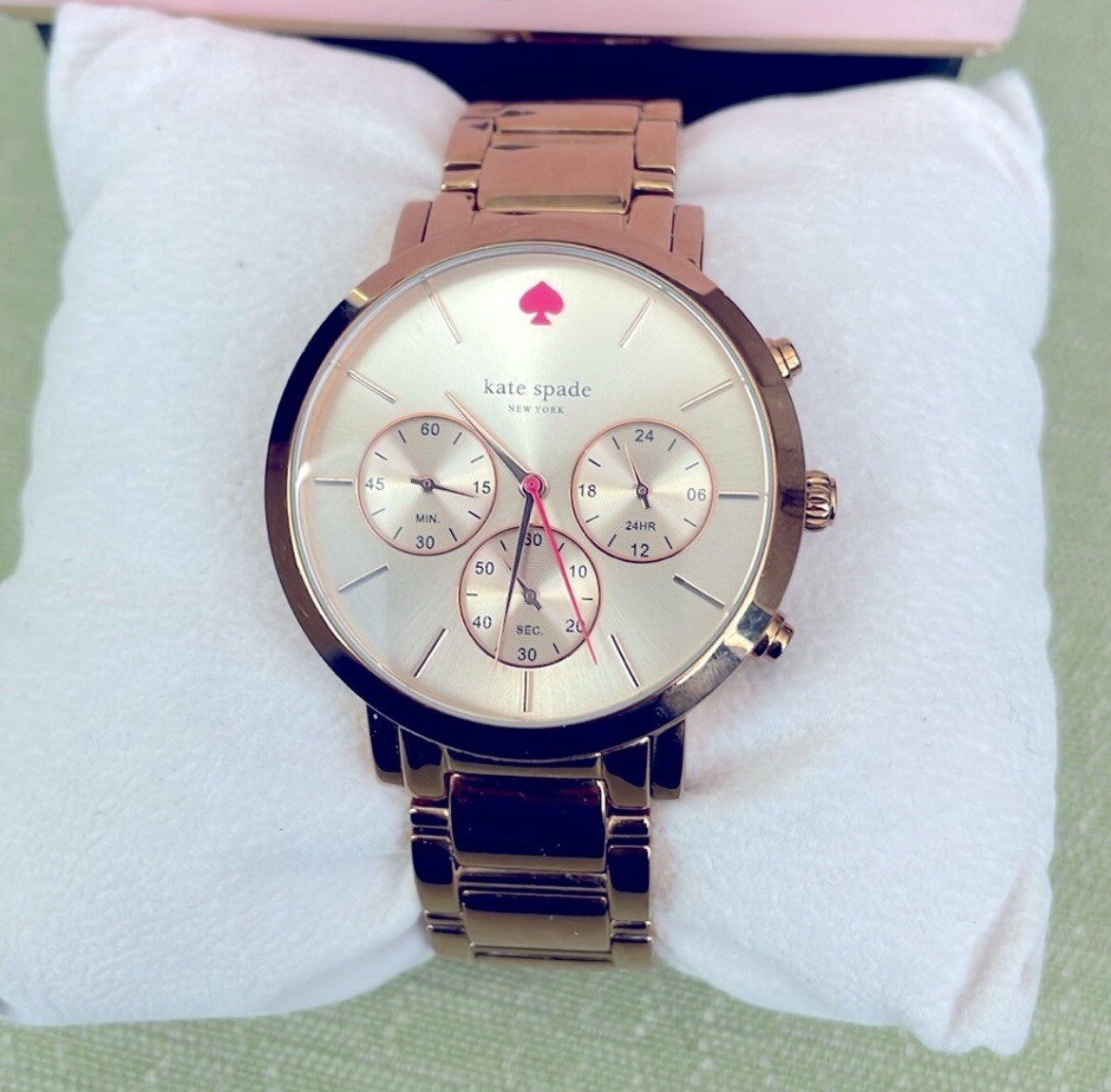 Kate Spade Gramercy Grand Chronograph Rose Gold Stainless  display picture 2