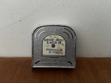 Vintage Philadelphia Electric Supply & Motor Company Metal 6-ft Tape Measure USA