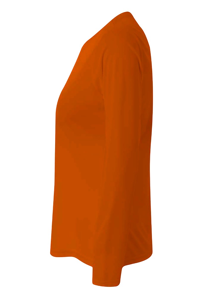 A4 Womens Long Sleeve Moisture Wicking Cooling Performance T