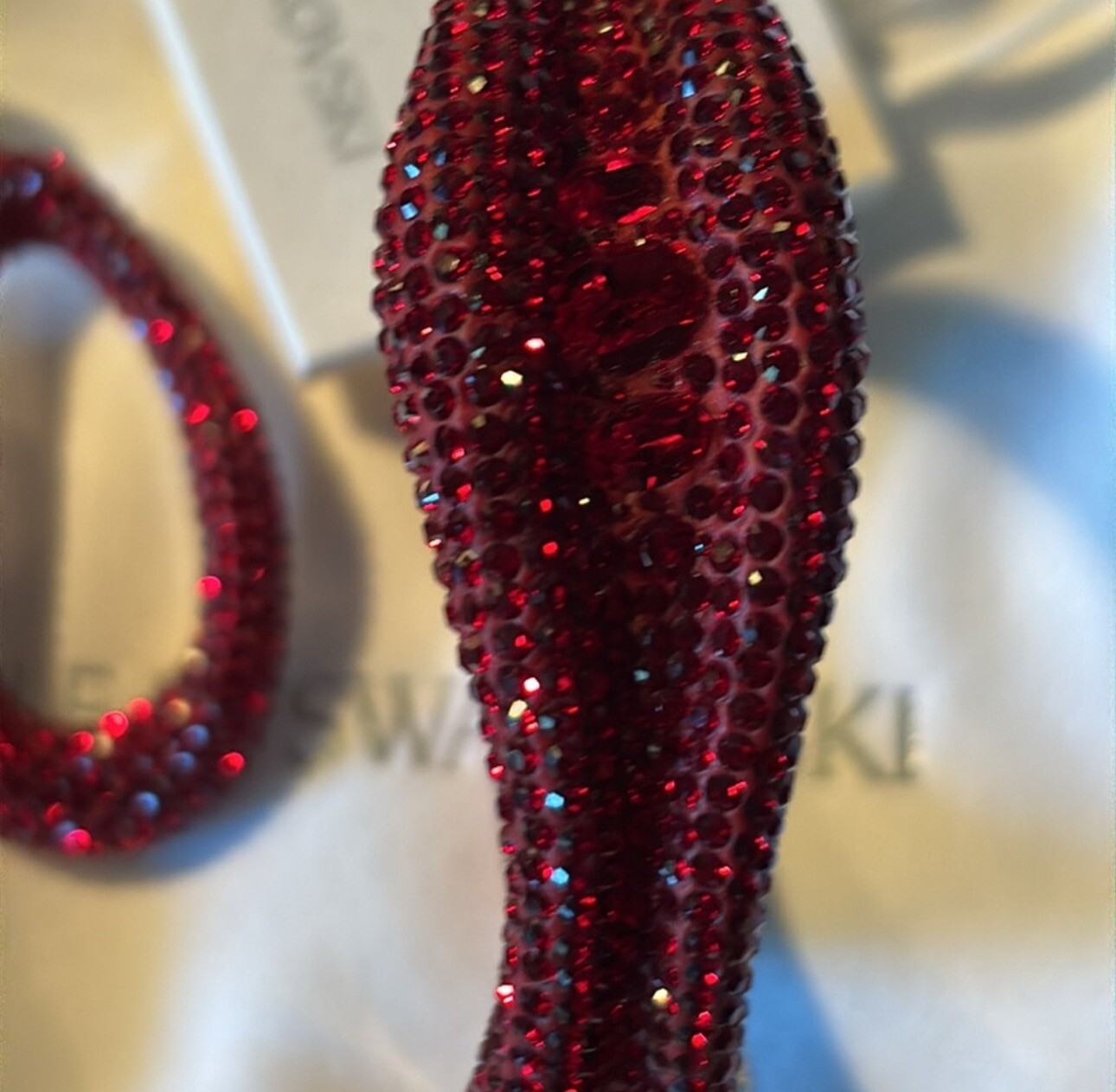 Authentic Swarovski Atelier Red Statement Necklac… - image 9