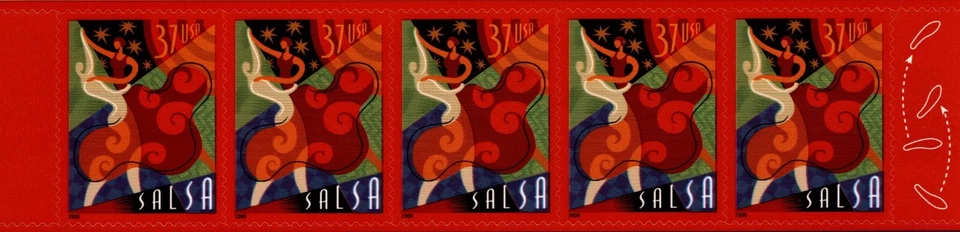 USA 2005 BEAUTIFUL LETS DANCE 20 STAMPS SHEET MERENGUE, SALSA,CHA-CHA, MAMBO MNH - Image 4 of 4