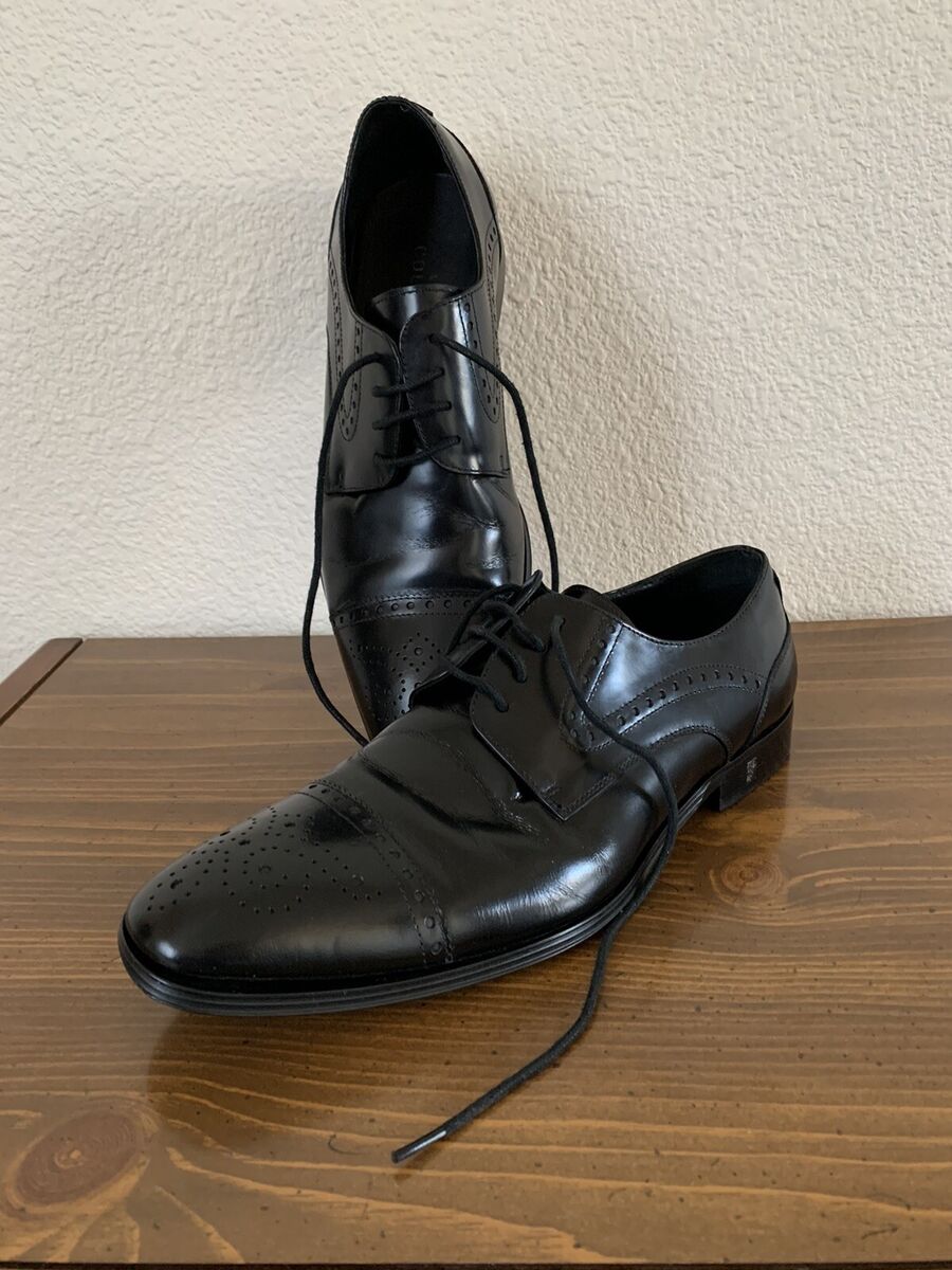 Men's Versace Collection Black Oxford Dress Shoes Size 41 US Men's Versace Collection Black Oxford Dress Shoes Size 41 US