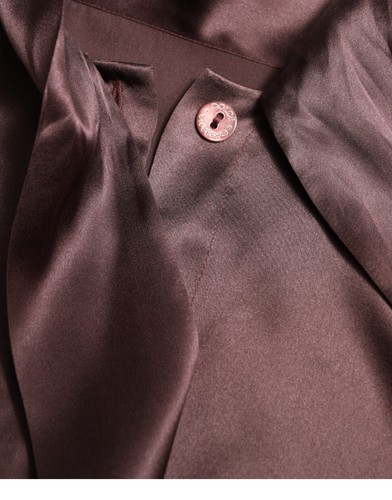 DOLCE & GABBANA Top Blouse Brown Silk Ascot Collar Long SleeveIT42/US8/M 1200usd - Picture 7 of 9
