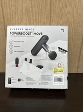 Sharper Image Powerboost Move Deep Tissue Travel Percussion Massager - Dark Gray