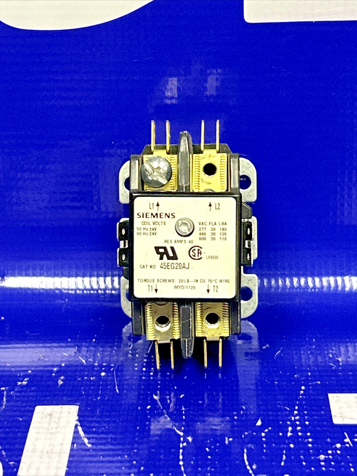 AIR CONDITIONING  DP Contactor FLA 30A 2P 24V Coil FITS SIEMENS 45EG20AJ 🟦