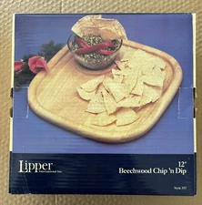Lipper International Beechwood 12” Chip ‘n Dip