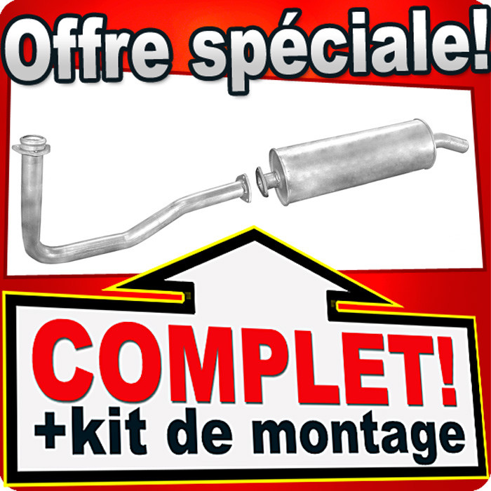 Silencieux d'échappement pour Hyundai HD72 4.0 D châssis de 2000 à 2004