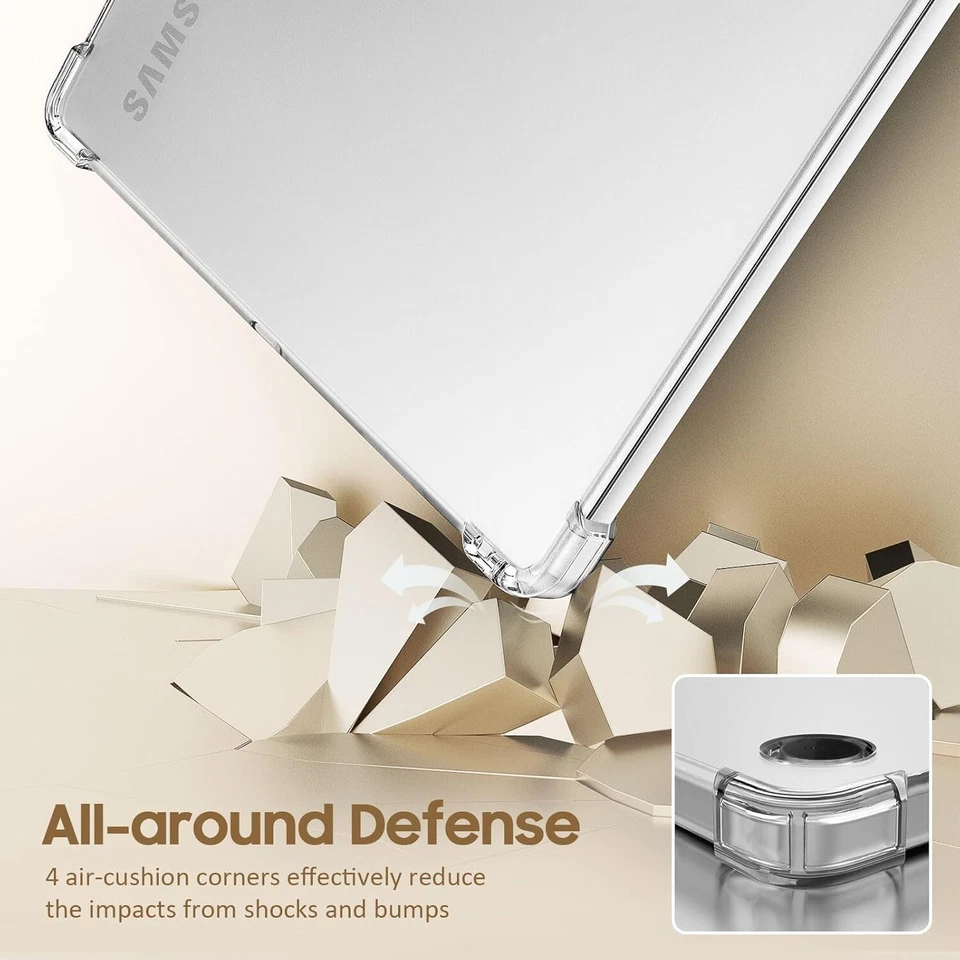 For Samsung Galaxy Tab A9 Plus Tablet Clear Case Soft TPU Shockproof Slim Cover - Image 3 of 4