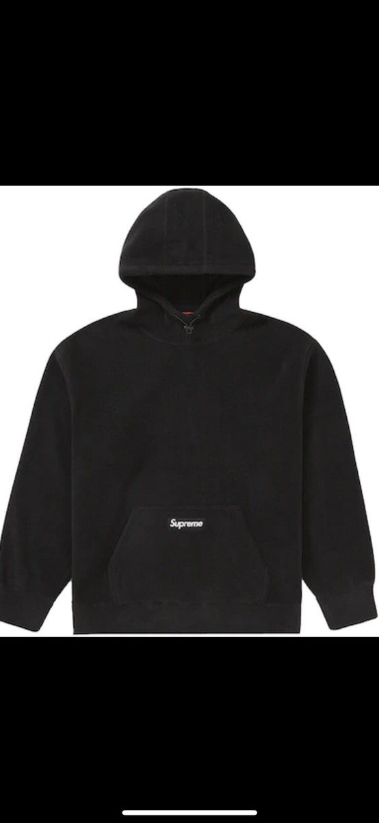 Supreme Polartec Hoodie Hooded Sweatshirt Black FW21 Size L Supreme Polartec Hoodie Hooded Sweatshirt Black FW21 Size L