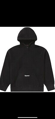 Supreme Polartec Hoodie Hooded Sweatshirt Black FW21 Size L Supreme Polartec Hoodie Hooded Sweatshirt Black FW21 Size L