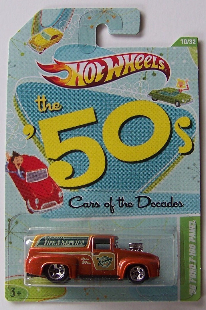Hot Wheels The '50s Cars of the Decades '56 Ford F-100 Panel 10 of 32 | M234