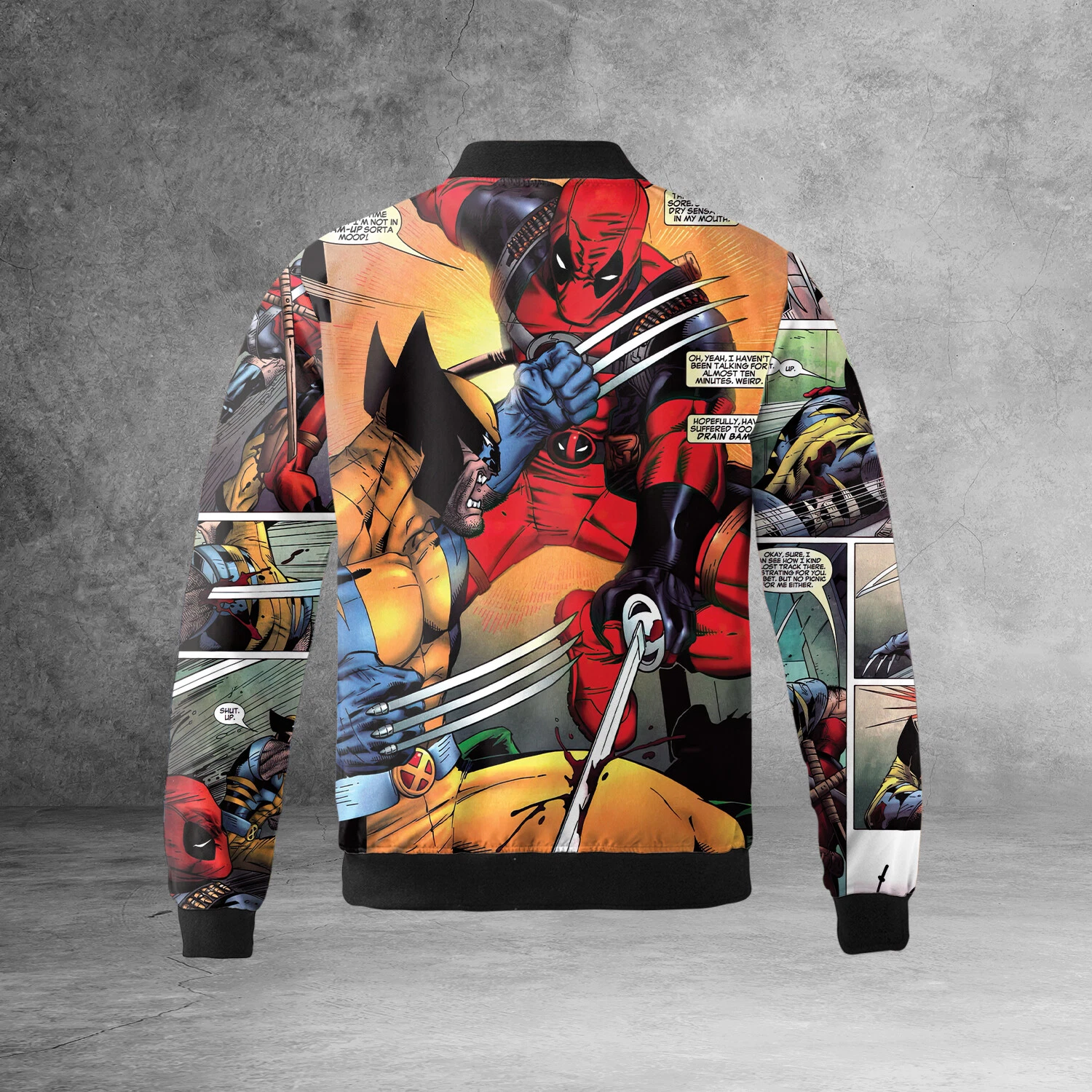 Amazing Superheroes Deadpool Wolverine Best Friendship Vintage Jacket