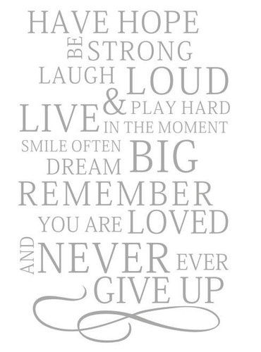 Wall stickers Have hope family rule Decal Removable Art Vinyl Decor Home Kids - Picture 5 of 7