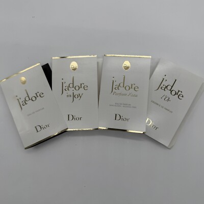 J'adore 4PC  Perfume Sample Set ( See Description)