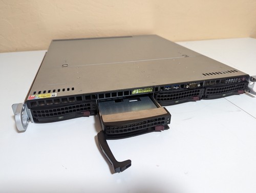 Supermicro CSE-813M Server 2x Xeon E5-2620v4 2.1Gz 64GB Ram 4x 3.5" Bays +2x SSD